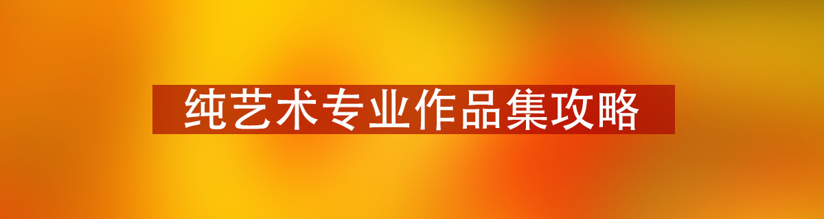 纯艺术专业作品集攻略
